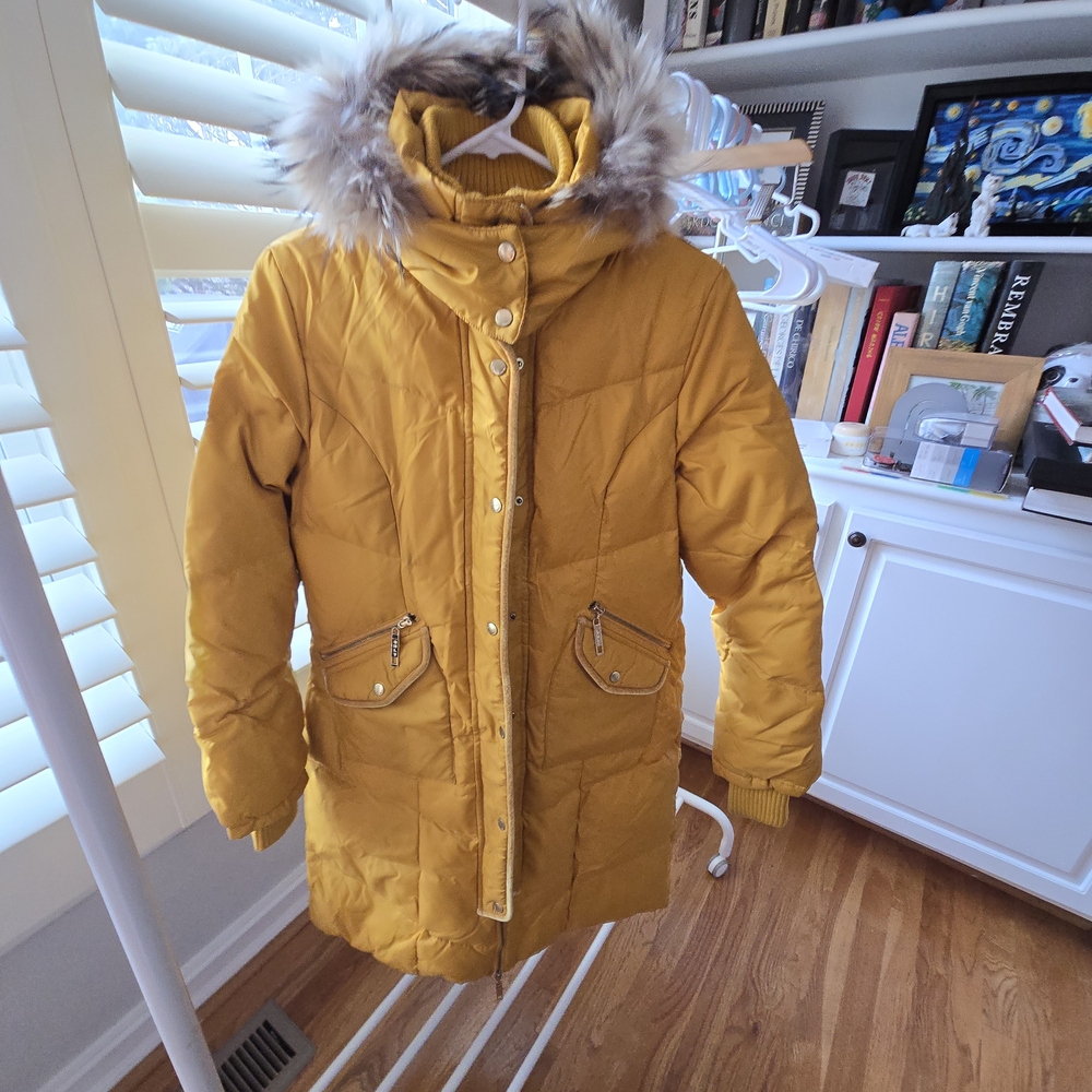 ONLY Mustard yellow Women's Duck down puff jacket